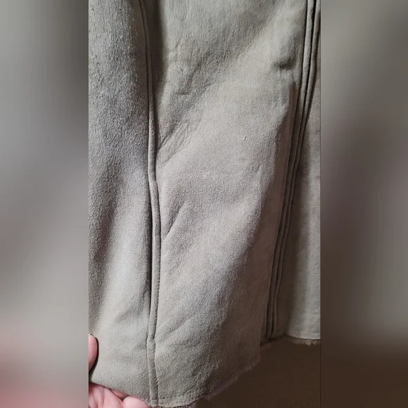 GUC VTG Pendleton Genuine Shearling Lamb Leather Vest Size Large Tan - Picture 3 of 13